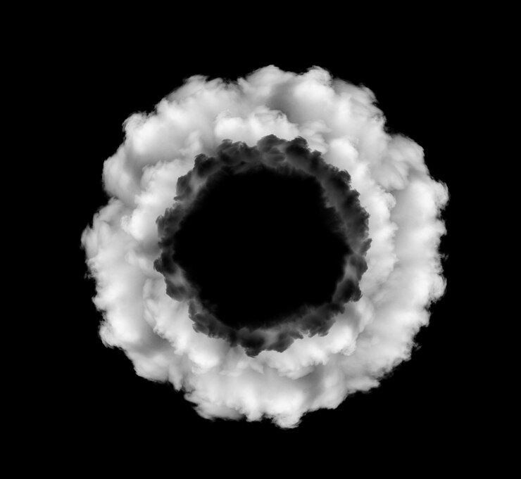 abstract van de witte wolken