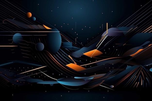 Abstract vector background futuristic wavy illustration technology digital background