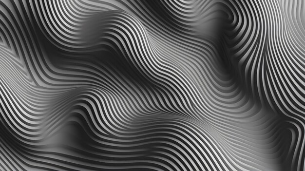 Фото Абстрактный векторный фон волн 3d оптический