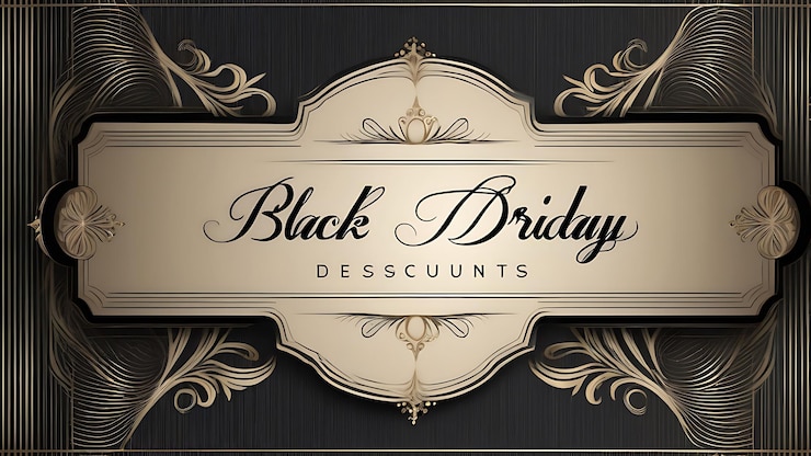 Photo ブラックフライデー・セール (black friday sale) のロゴが描かれています