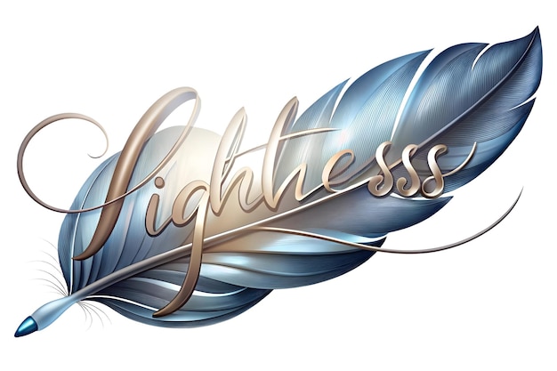 abstract vector of feather symbolizing plus size models with lightness text ideal for lifestyle b