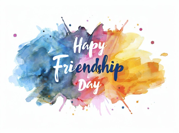 Photo abstract vector illustration design for a greeting card on happy international friendship day depic