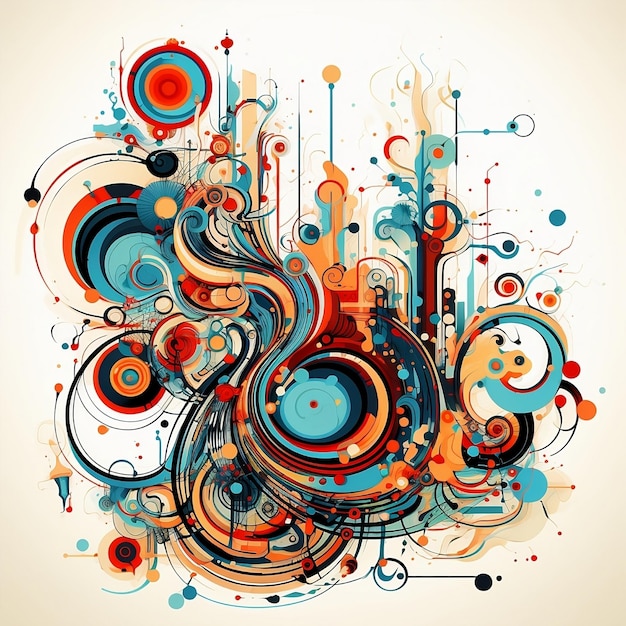 Abstract vector ilustration abstract background colorful