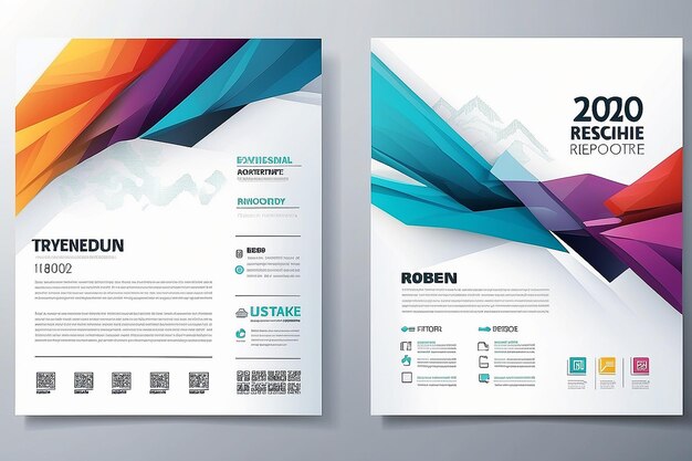 Abstract vector modern flyers brochure booklet