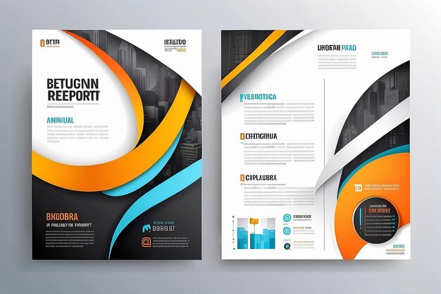 Foto riassunto vector modern flyers brochure booklet