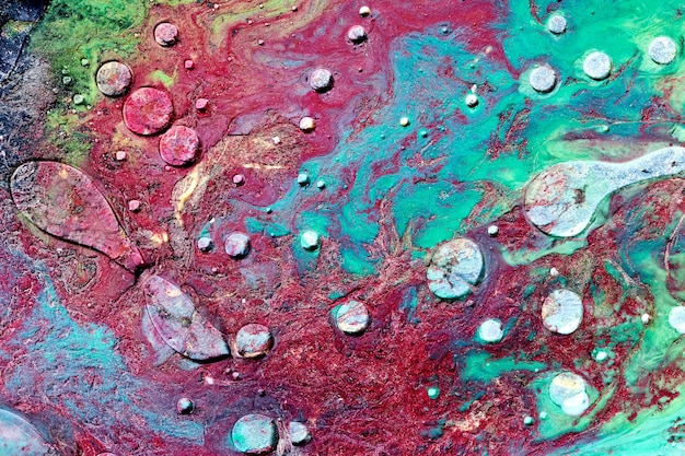 Abstract versicoloured background Luxury fluid art Waves splashes and blots of acrylic alcohol ink paints under water Multicolored marble texture