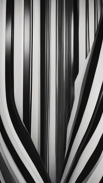 Abstract vertical black and white striped background