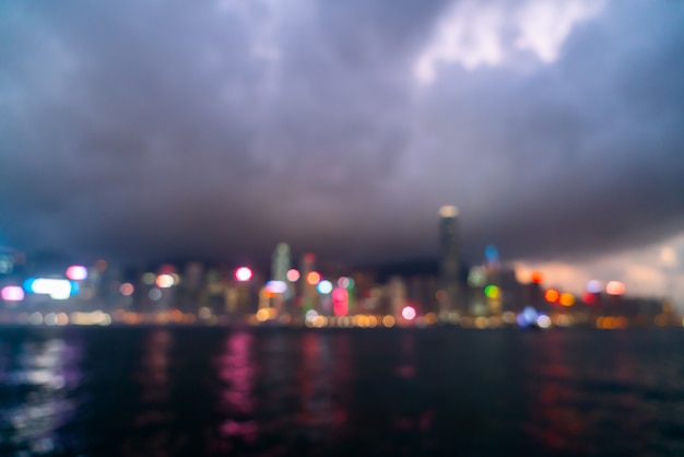 abstract vervagen en defocused Hong Kong City