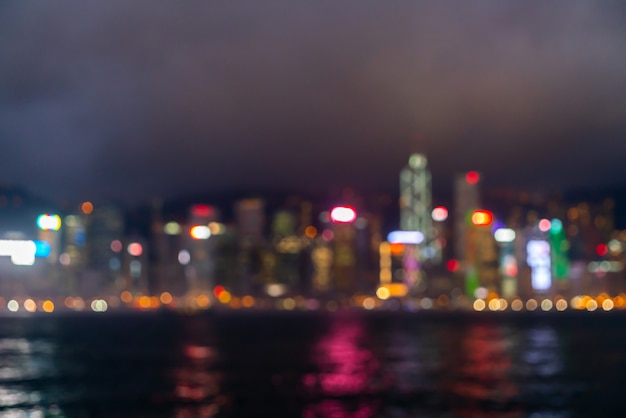 abstract vervagen en defocused Hong Kong City