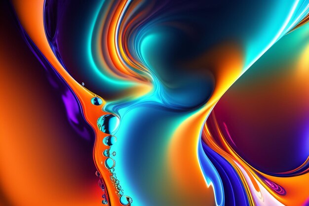 Abstract vibrant colorful explosion ink splash art paint