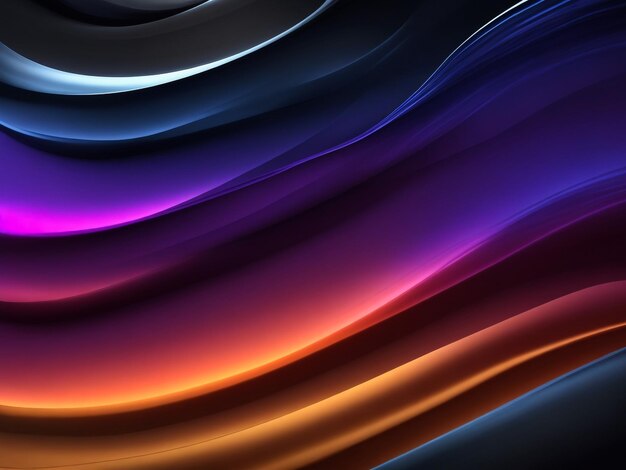 Abstract vibrant colors wavy flow 3d rendered illustration background scifi futuristic background