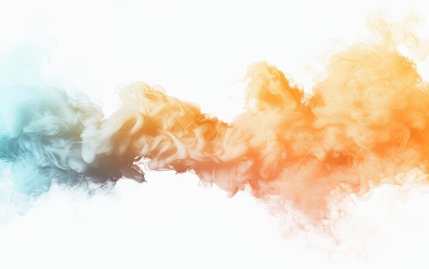 Abstract Vibrant Smoke Colorful Abstract Smokey Vapor Cloud