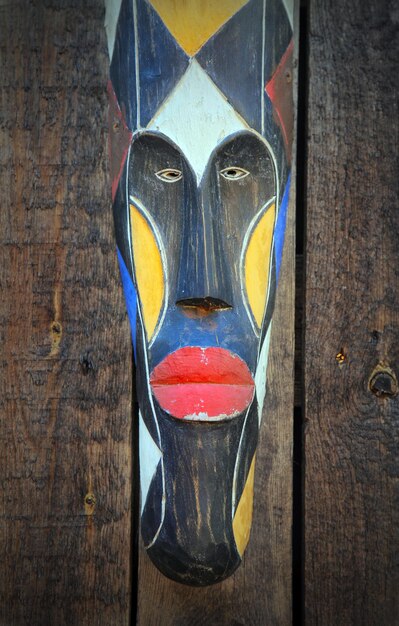 Abstract Vintage Antique African Mask