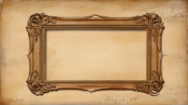 Photo abstract vintage grunge texture vintage old paper texture photo frame as background