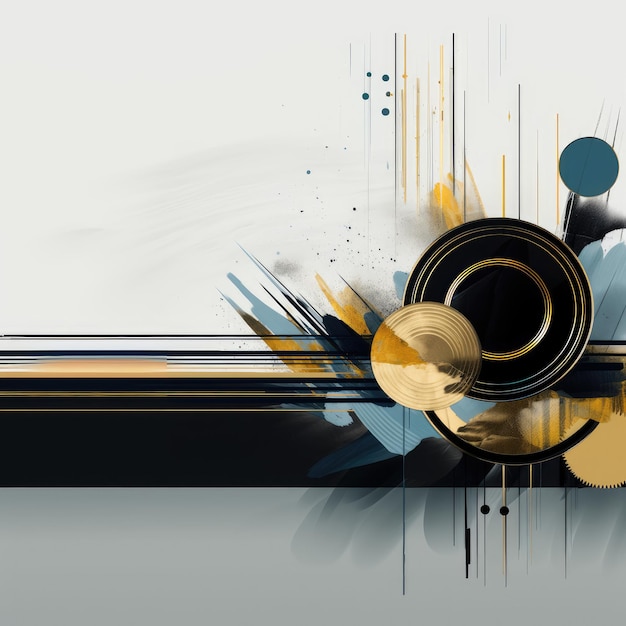 Abstract vinyl record and music technological background