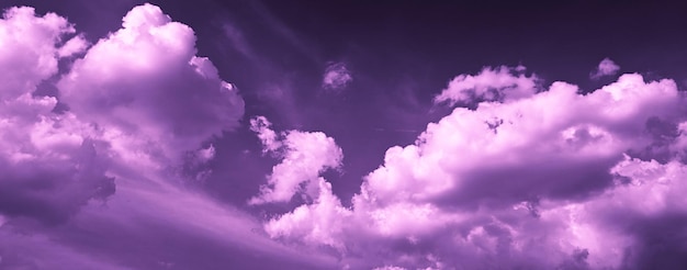 abstract violet clouds background panoramic background