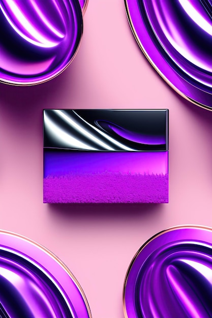 Абстрактная фиолетовая палитра теней для век
