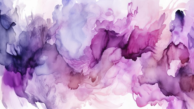 Abstract violet watercolor background ai generated