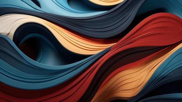 an abstract visual design the defies the laws of physics vibrant colorful