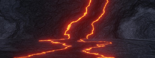 Abstract volcanic lava background Cooled lava rock