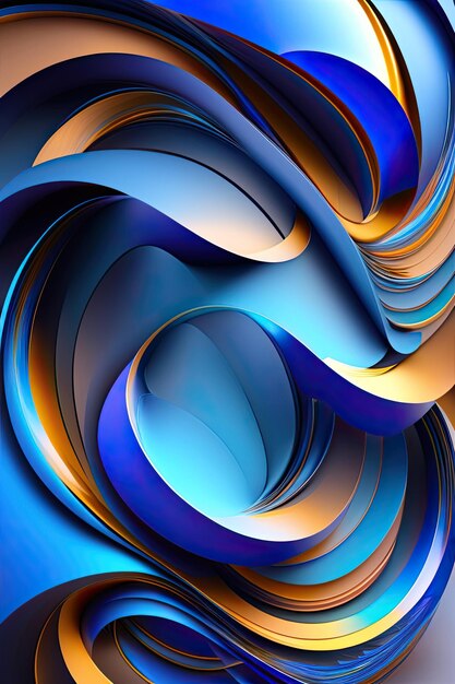 Abstract volumetric blue background