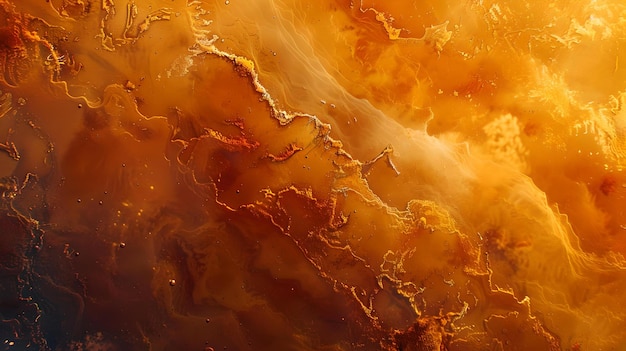 Abstract vurig landschap dat doet denken aan gesmolten lava of een zonsondergang hemel suggestieve en dynamische textuur voor creatieve ontwerpen AI