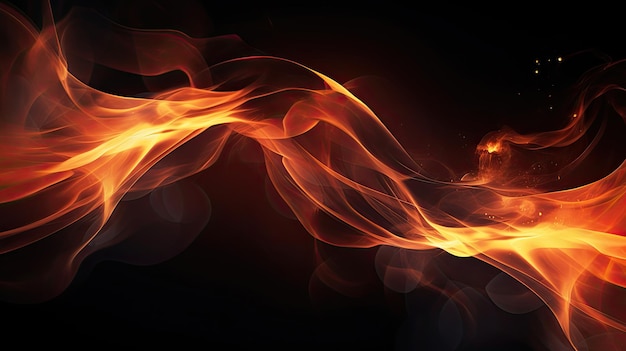 abstract vuur desktop behang realistische brandende vlam