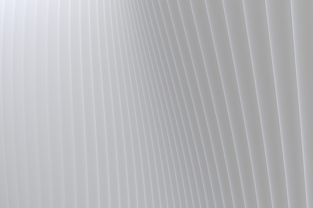 Abstract wall wave architecture white background