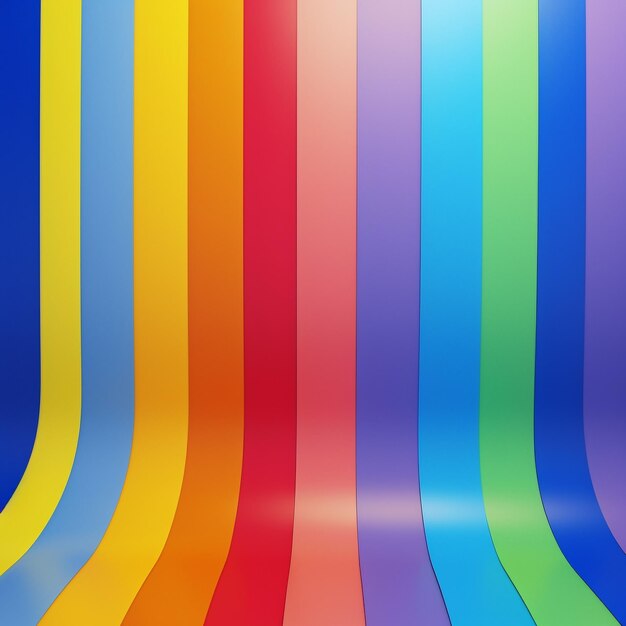 an abstract wall with color rainbow strips in the style of matte photo 8k 3d homosexual themes