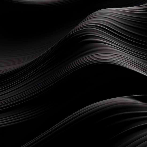 デスクトップの背景に黒い線を描く 抽象的な壁紙の背景