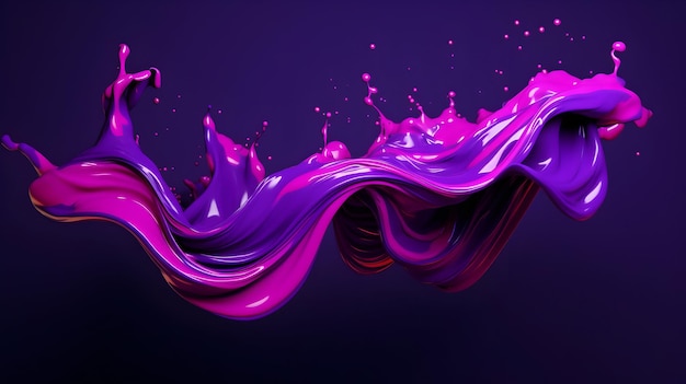 abstract wallpaper black and purple liquid melting