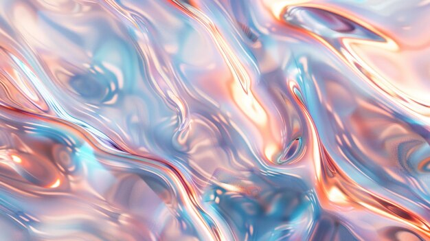 Abstract wallpaper featuring the fluidity of liquid metal