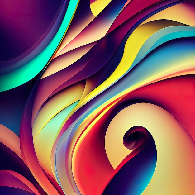 Abstract wallpaper liquid lines vibrant colors smooth colorful abstract background