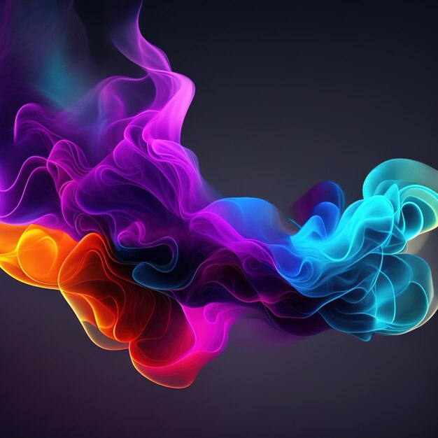 abstract wallpaper with a colorful moving smoke