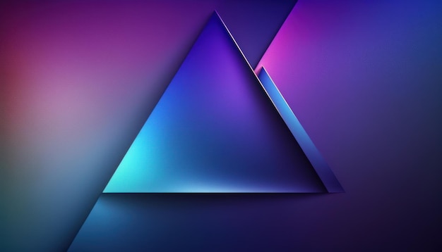 グラデーション色の三角形の抽象的な壁紙