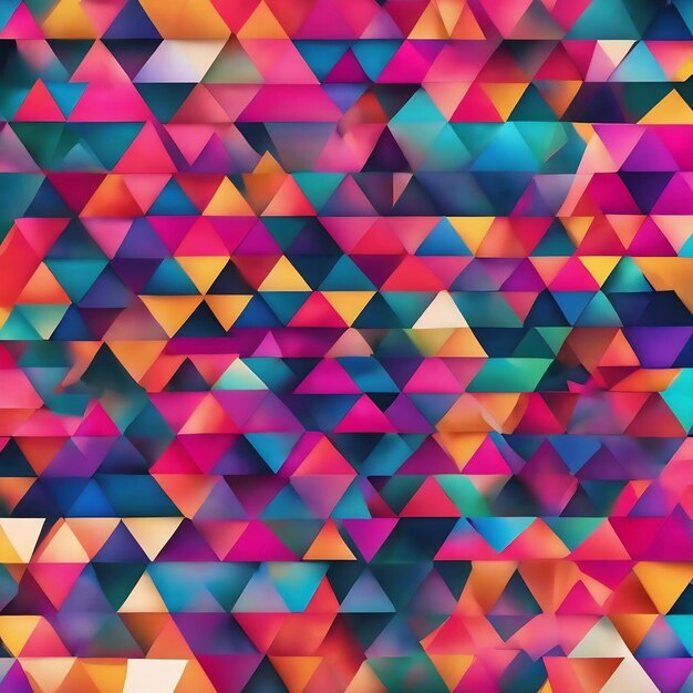 グラデーションカラーの三角形の抽象的な壁紙