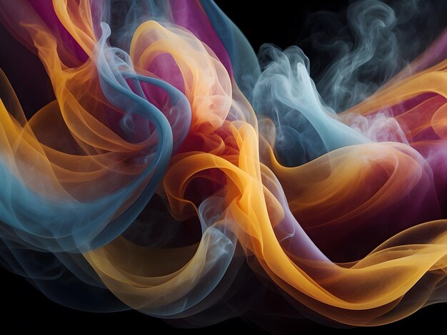 An abstract wallpaper with light waves