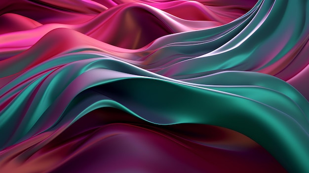 Abstract wallpaper with wave and colorful rounds