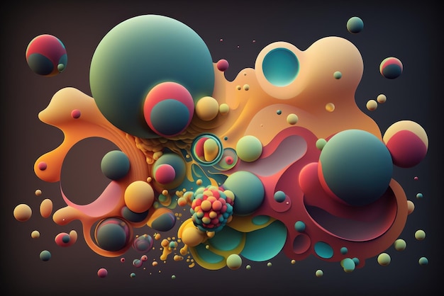 Abstract water bubble drop color background graphic design wallpaper