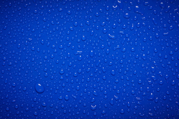 Abstract water drops blue background