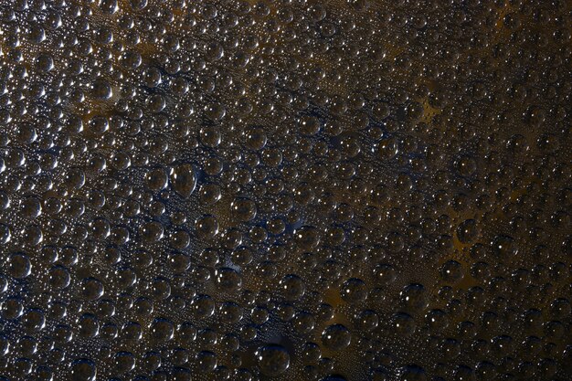 Abstract of water drops on the glass surface