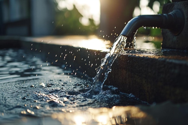 Абстрактная вода, текущая на светлом фоне