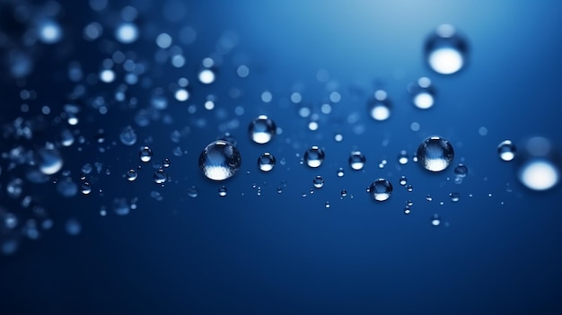 abstract water splash on blue background