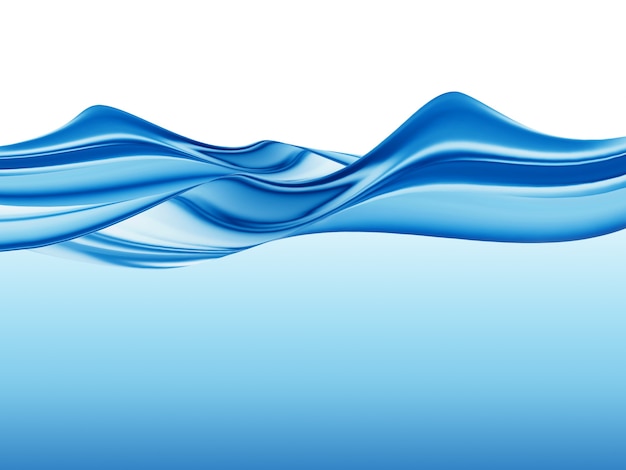 Abstract water wave - computer generated for your projects