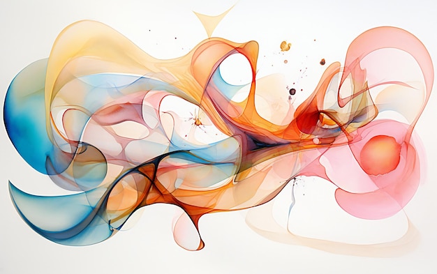 Abstract watercolor artworks