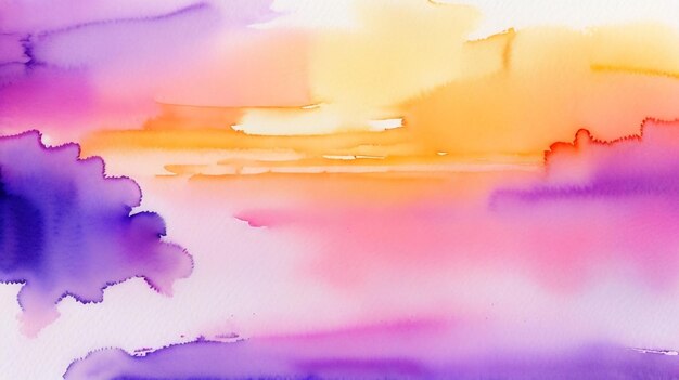 Abstract watercolor background captivating sunset sky