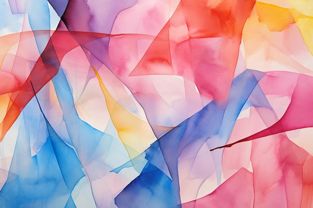 Abstract Watercolor Background created with Generative AI