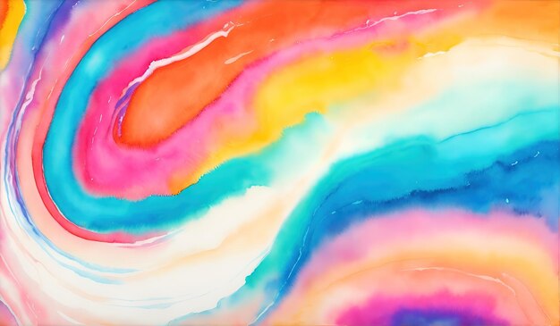 Abstract watercolor background digital art painting colorful texture