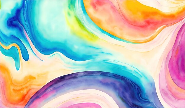 Abstract watercolor background Digital art painting Colorful texture