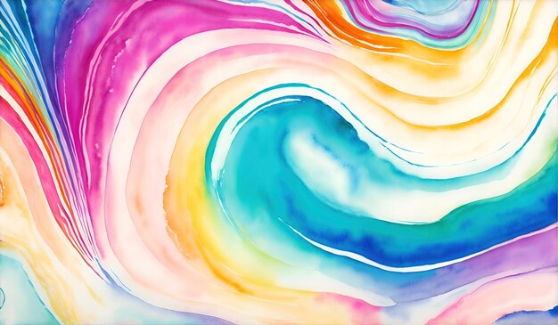 Abstract watercolor background Digital art painting Colorful texture